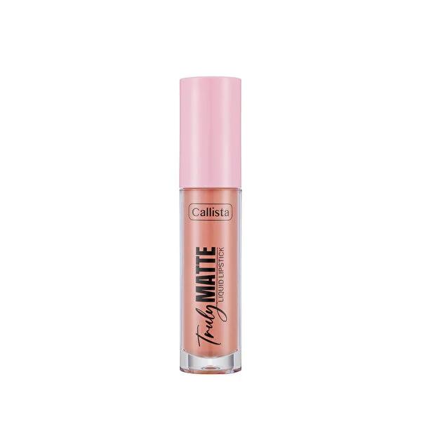 Callista Truly Matte Liquid Lipstick - Long Lasting Nude Shade with Shea Butter for Moisturizing