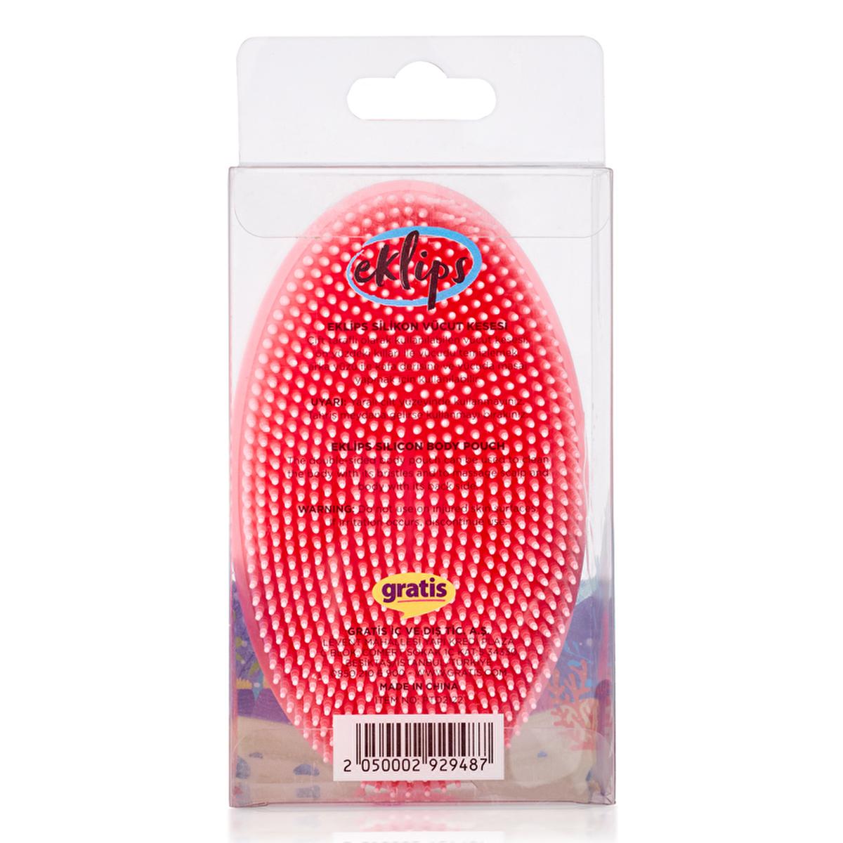 Eklips Silicone Body Scrubber - Dual Sided Exfoliating Brush for Cleansing and Scalp Massage - Healthier Skin & Relaxation
