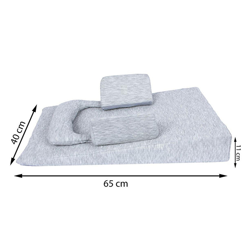 Sevi Bebe Baby Reflux Mattress - 12 Degree Inclined Structure, Heatable Cherry Pit Mattress, Safe Sleeping Solution for Newborns