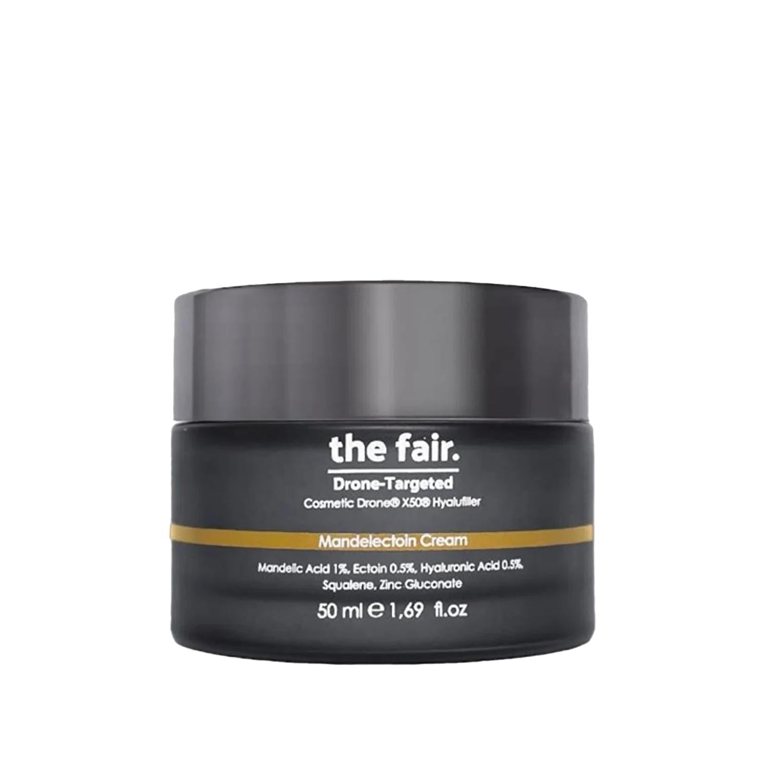 The Fair Drone Vegan Face Cream with Mandelectoin - 50ml Natural Skincare, Cruelty-Free Cosmetics