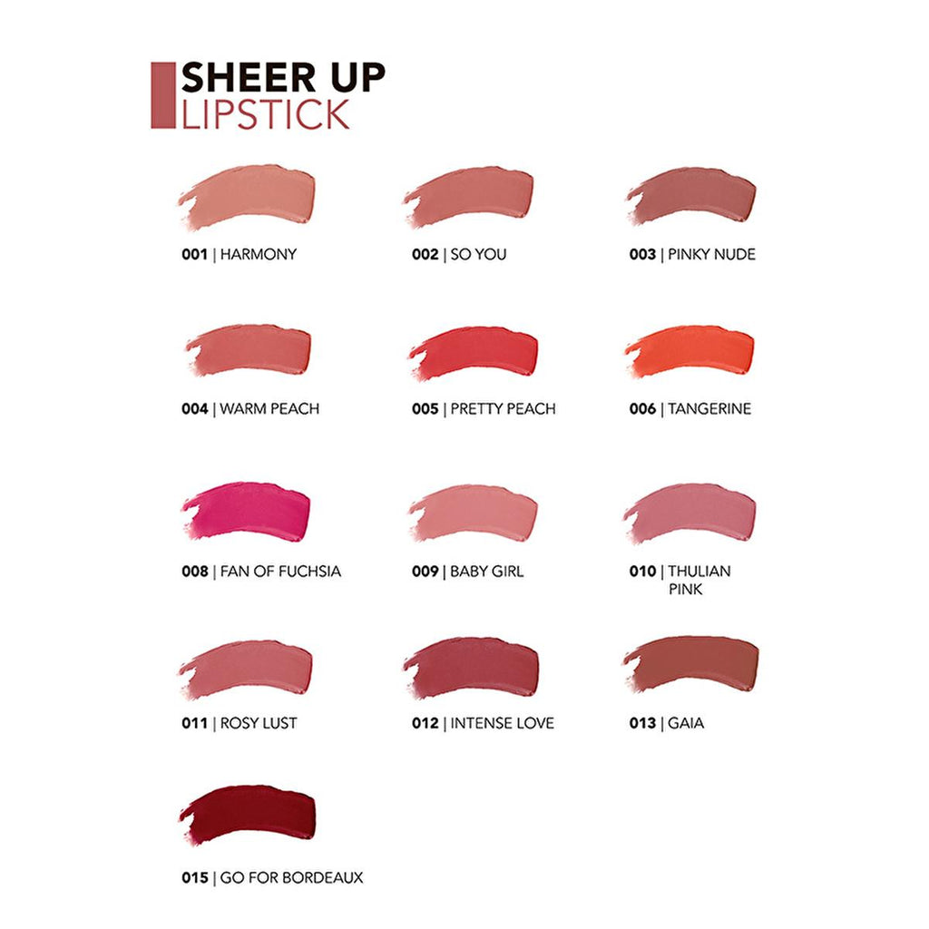 Flormar Sheer Up Gaia: Moisturizing Semi-Transparent Lipstick for Natural, Glossy Lip Color | Hydrating, Lightweight & Creamy