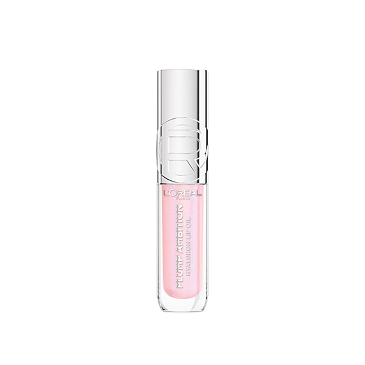 L'Oreal Paris Plump Ambition Hyaluron Lip Oil: Hydrating, Non-Sticky Lip Gloss for Fuller Lips & Glossy Shine