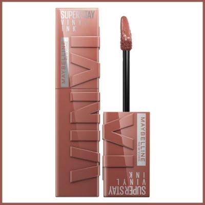 Maybelline New York Super Stay Vinyl Ink Liquid Lipstick - 120 Punchy, Long-Lasting Lip Gloss for Vibrant Color