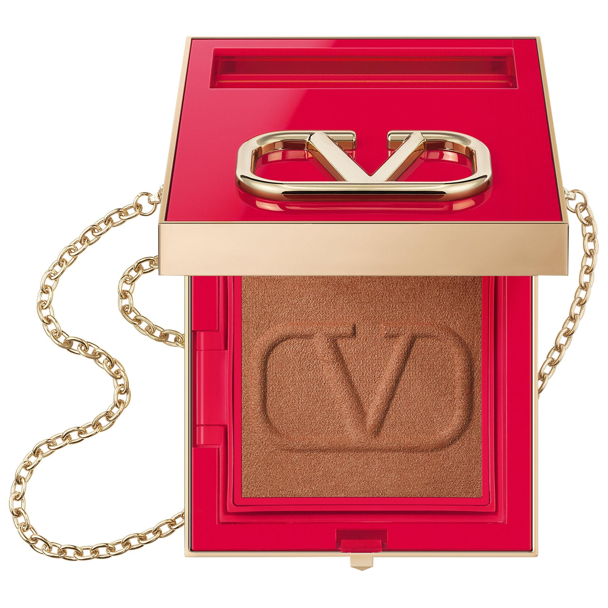 Go-Clutch Refillable Radiant Setting Powder Compact - Long-Lasting, Buildable Coverage Makeup with Cross-Body Clutch