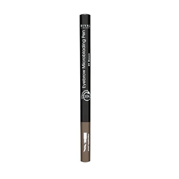 Rival de Loop Microblading Eyebrow Pencil Brown 1.1 ml - Precise Eyebrow Grooming with Liquid Formula