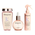 Kerastase Anti-Frizz Shine & Heat Protection Hair Care Set: Smooths Frizz, Enhances Shine, Shields from Heat, Complete 3-Piece Routine