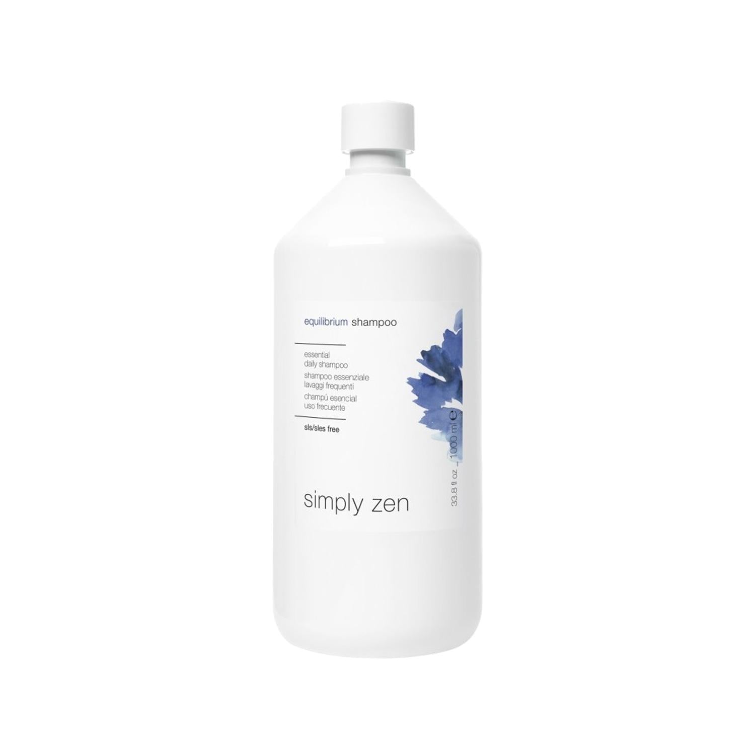 Simply Zen Equilibrium Daily Shampoo 1000ml - Gentle, Balanced Hair Care for Daily Use
