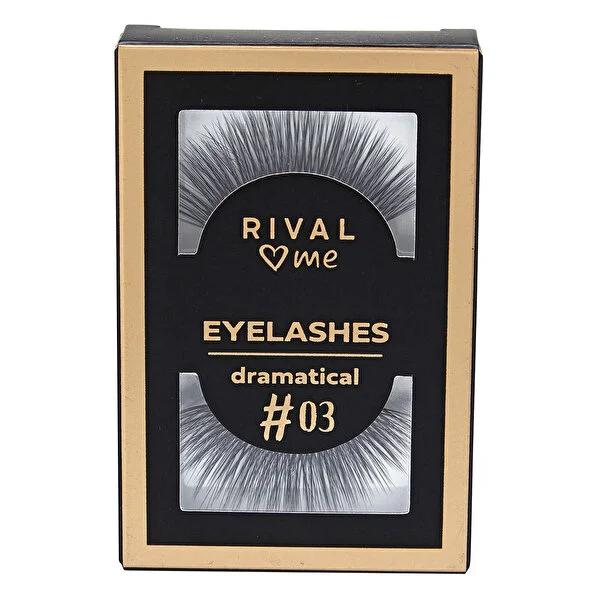 Rival Loves Me Fake Eyelashes No:03 Dramatic - 1 Pair | Natural & Lightweight