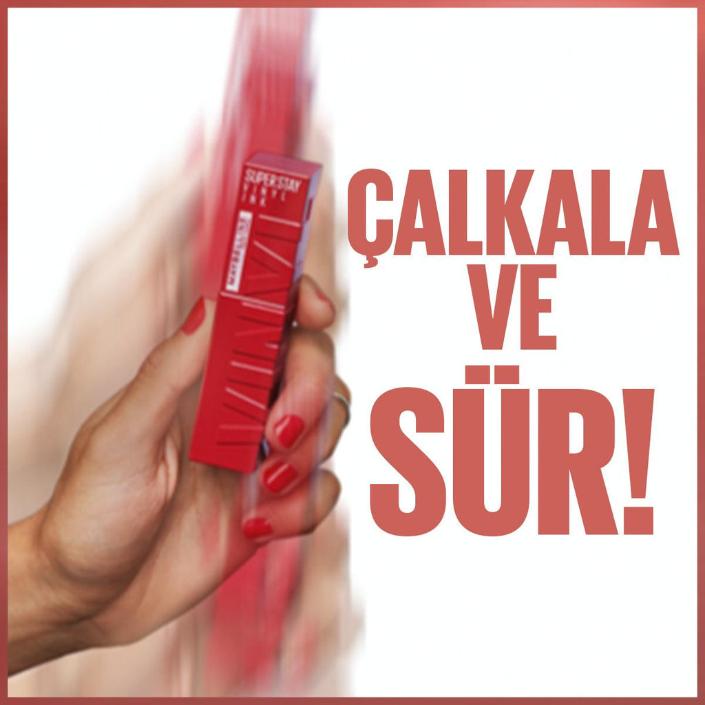 Maybelline New York Super Stay Vinyl Ink Liquid Lipstick - Long-Lasting, High Shine Lip Color, 16 Hours Wear