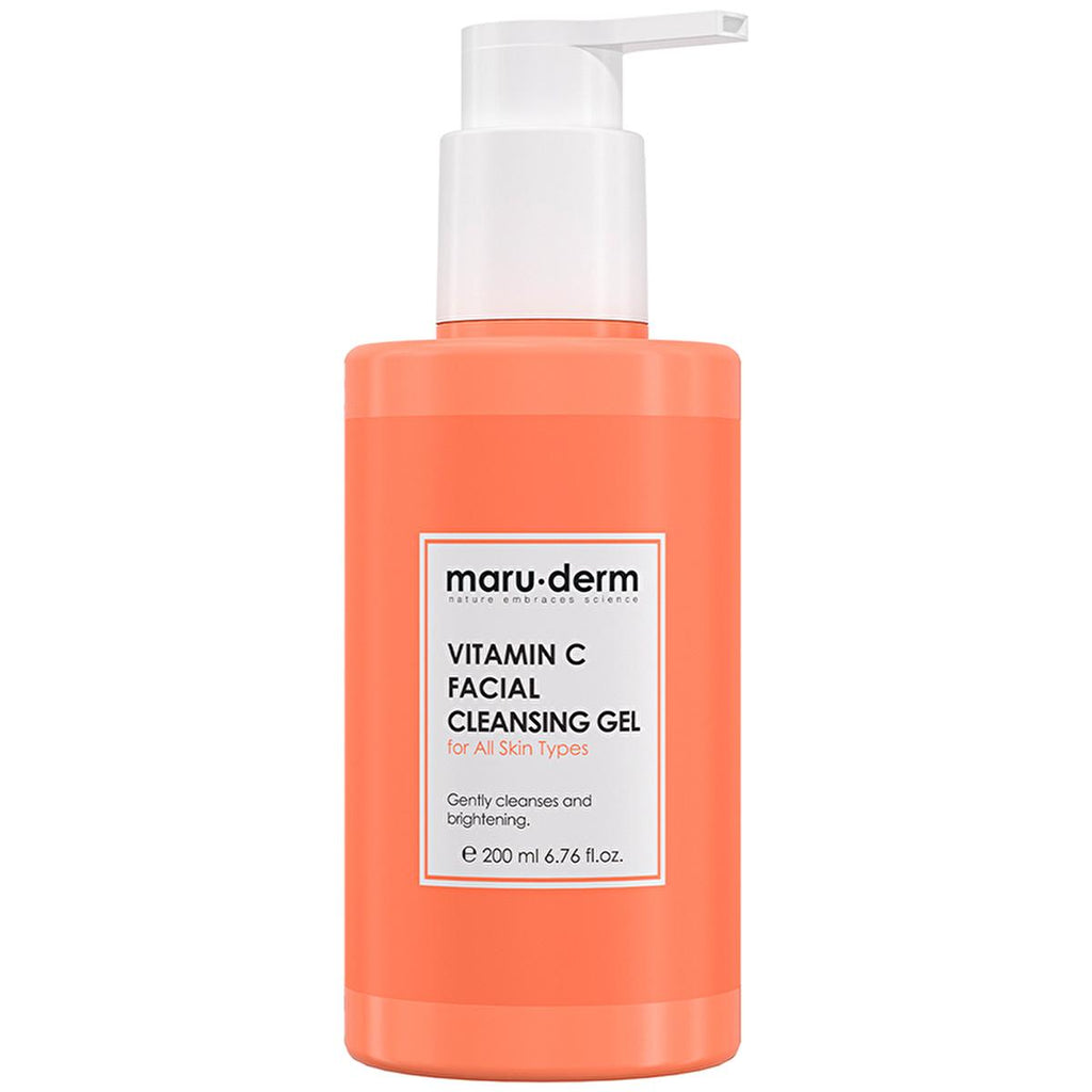 Maruderm Vitamin C Face Wash Gel 200 ml - Revitalizing, Fragrance-Free, SLS/SLES-Free Face Cleanser