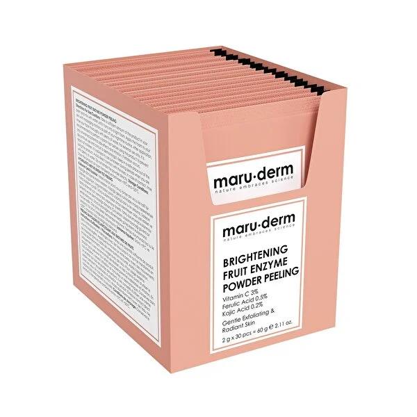 Maruderm Enzyme Powder Peeling for Skin Exfoliation - Gentle Exfoliant for Sensitive Skin, Vitamin C Skincare, Brightening, 60g
