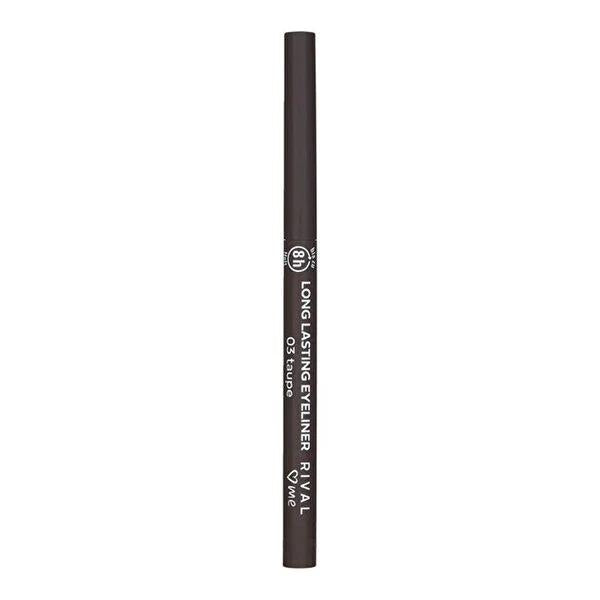 Rival Loves Me Vegan Eyeliner Pencil No:03 - Long Lasting Taupe, Dermatologically Approved