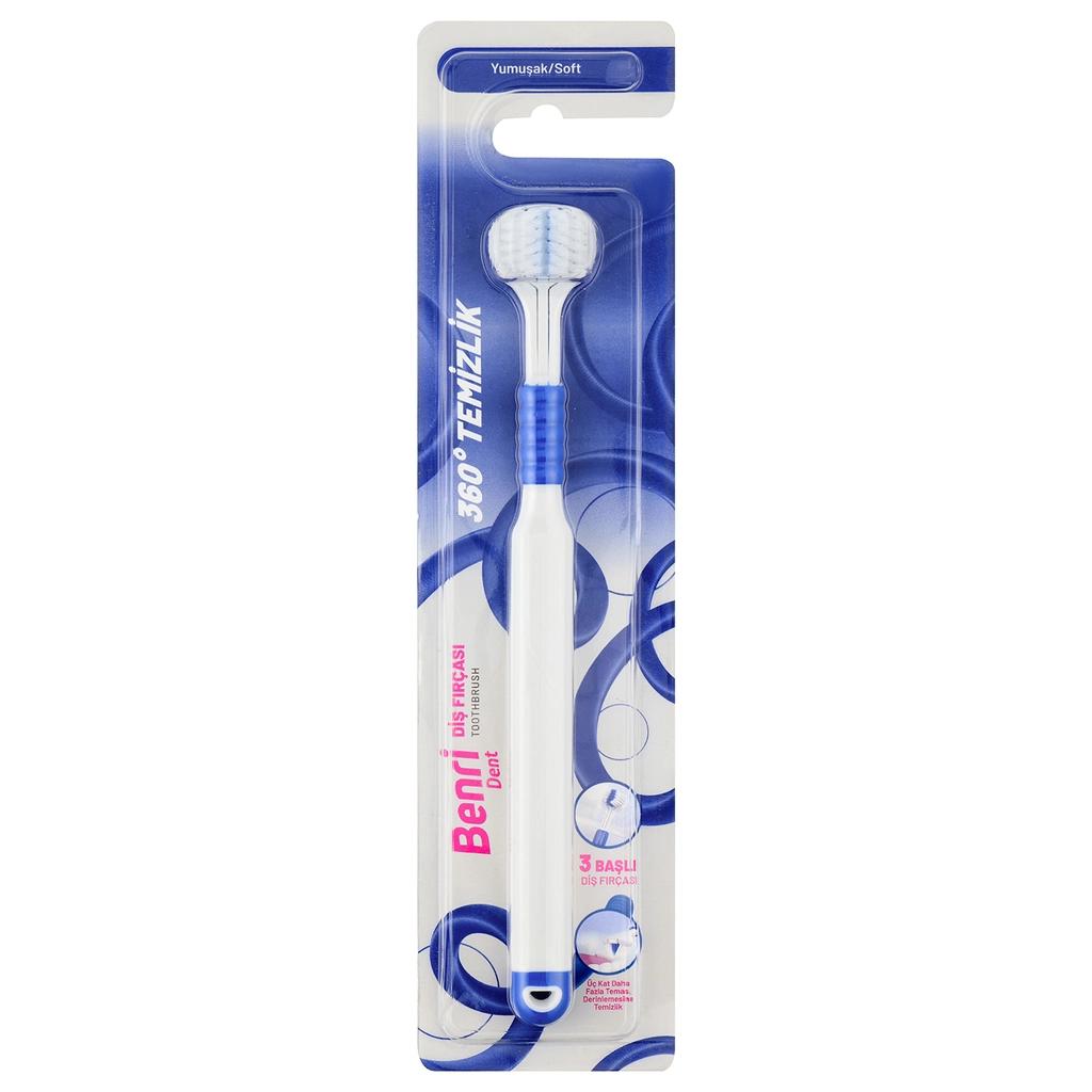 Benri Dent Complete Toothbrush Blue (Soft)