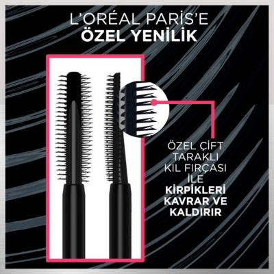 Loreal Paris Telescopic Lift Mascara - Long-Lasting, Volumizing, and Nourishing Mascara for Eyelash Enhancement