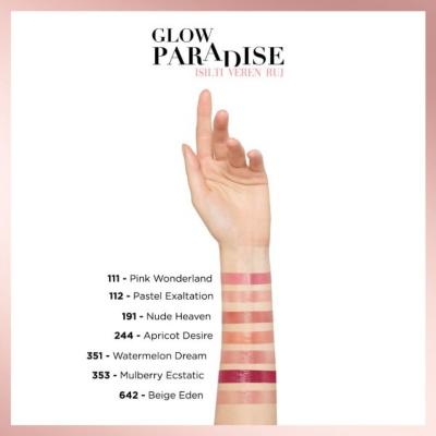 Loreal Paris Glow Paradise Balm-in-Lipstick - 353 Mulberry Ecstatic, Moisturizing Lipstick with Pomegranate Extract