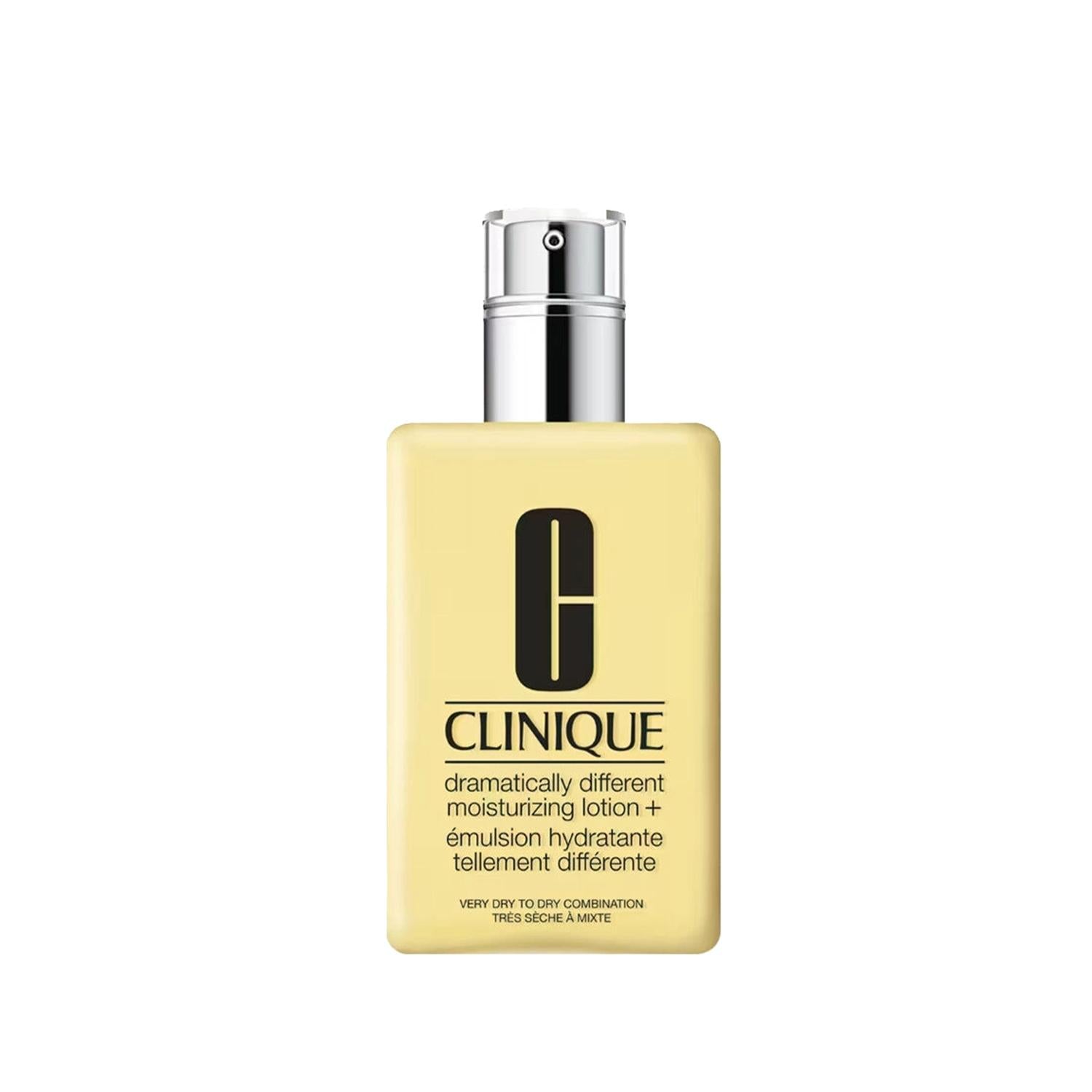 Clinique Dramatically Different Moisturizing Lotion+ - Hydrating Moisturizer for Very Dry Skin, Dermatologically Tested, 4.23 fl oz