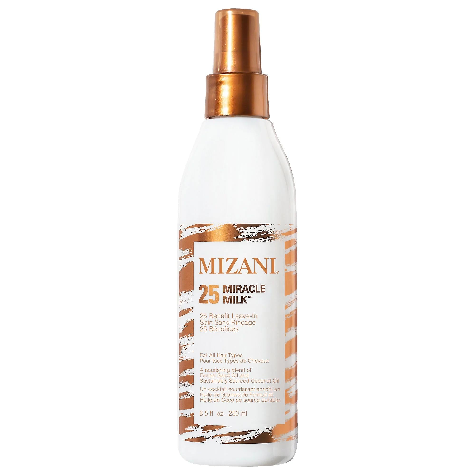 25 Miracle Milk Heat Protectant Leave-In Conditioner by Moroccanoil - Moisturizing, Detangling, and Heat Protection for Curly Hair
