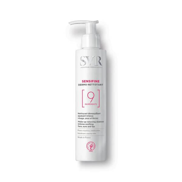 SVR Sensifine Dermo Nettoyant - Gentle Facial Cleanser & Makeup Remover for Sensitive Skin