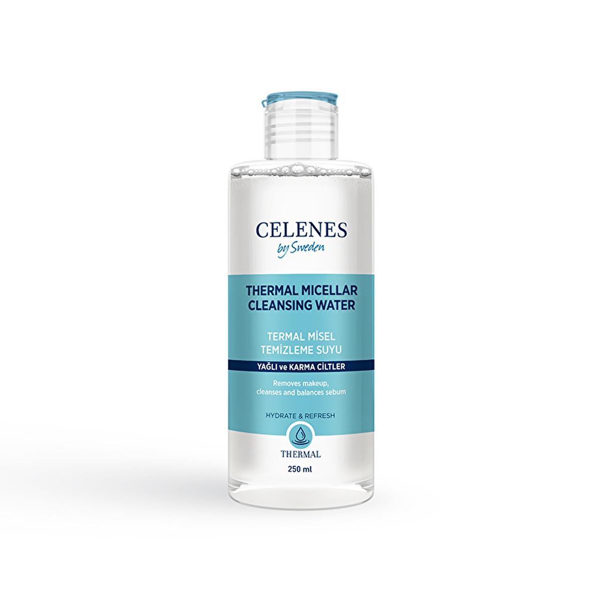 Celenes Micellar Water for Oily & Combination Skin - Gentle Makeup Remover & Deep Cleansing Solution