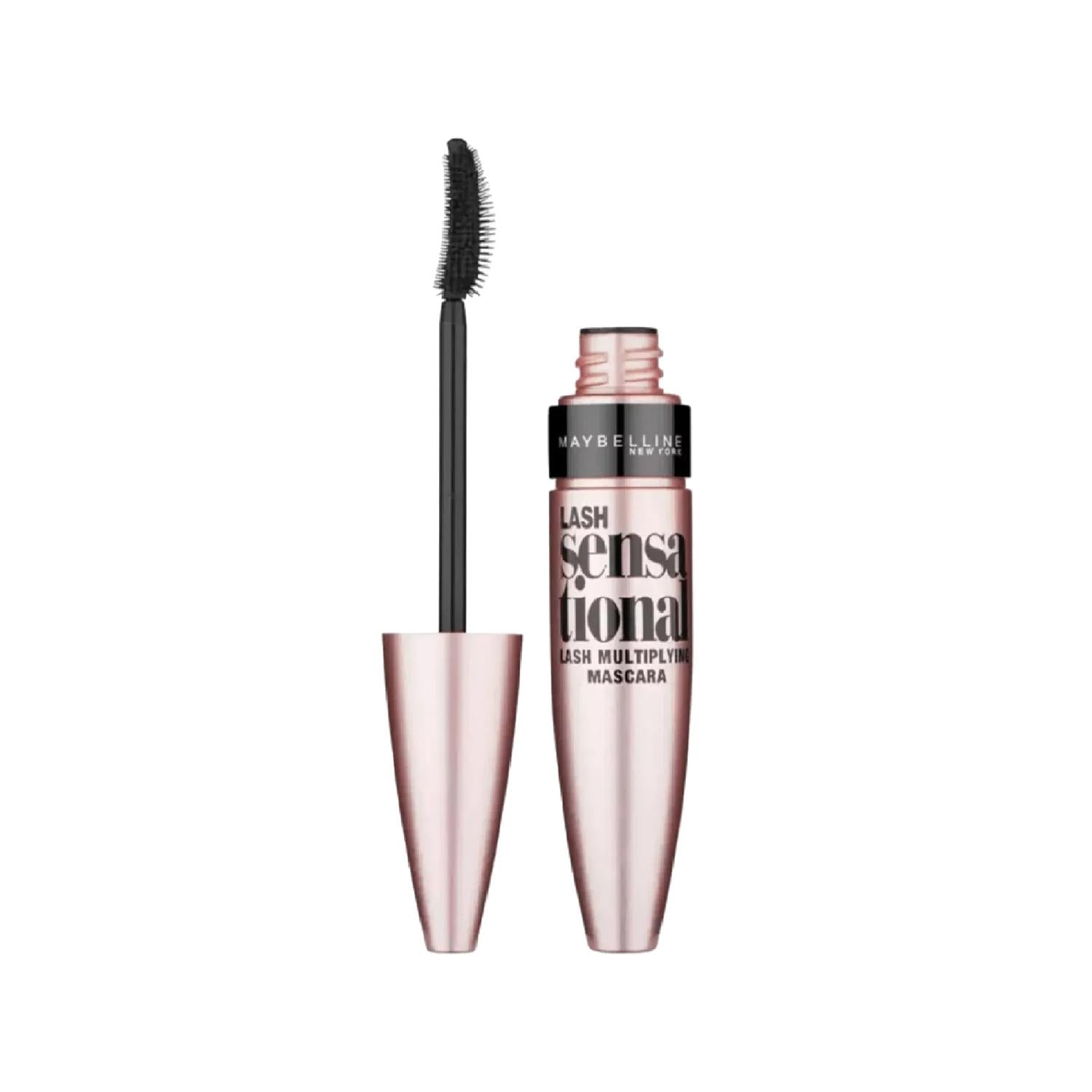 Maybelline New York Lash Sensational Mascara - Black, Dramatic Look, Volume & Length Enhancement