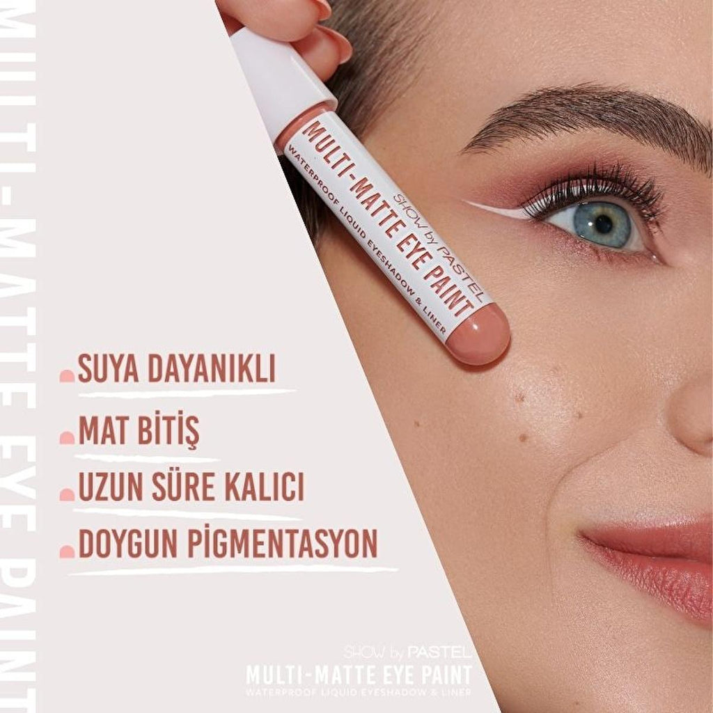 Show by Pastel Multi-Matte Eye Paint Waterproof Eyeshadow & Liner - Long Lasting, Anti-Aging Makeup