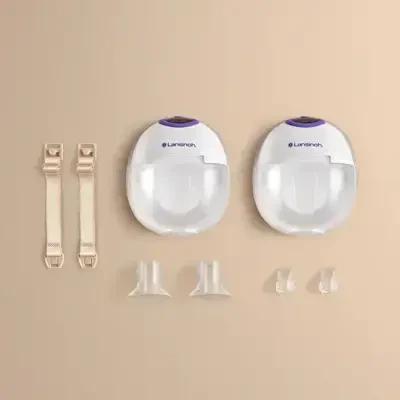 Lansinoh Wearable Double Breast Pump - Hands-Free, 4 Modes, 9 Suction Levels, LED Display