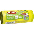 Rubin 60L Lemon Scented Trash Bags with Drawstring - 20 Pack - Eco-Friendly Cleaning Supplies