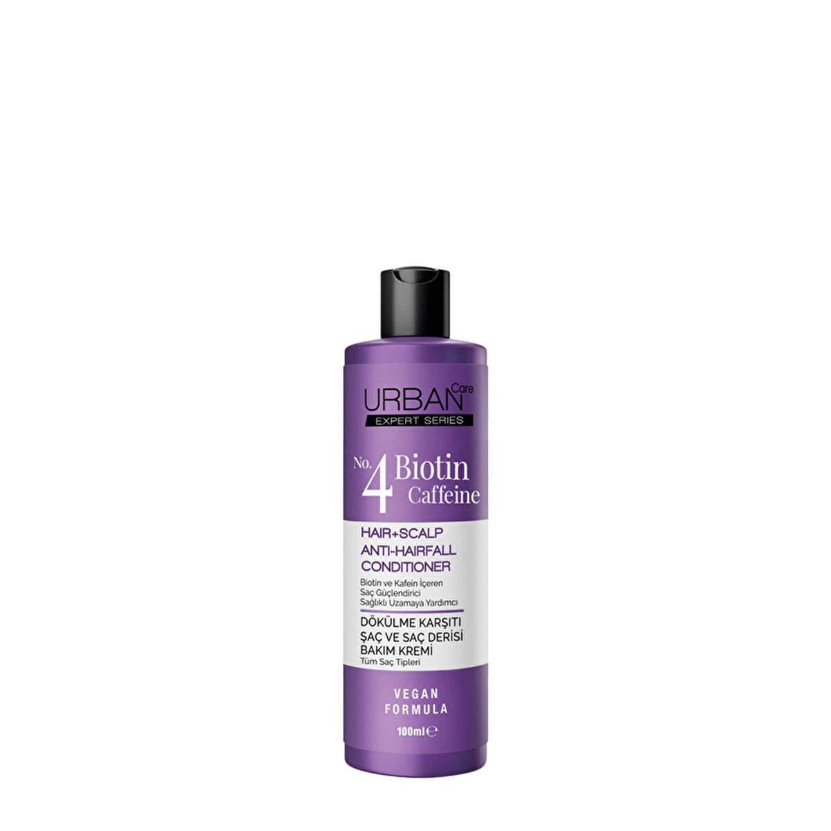 Urban Care Expert Biotin & Caffeine Hair Cream 3.38 fl oz - Anti-Hair Loss, Vegan Hair Growth Serum for Thinning Hair