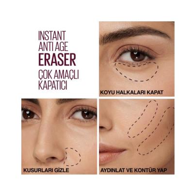 Maybelline New York Instant Anti Age Eraser Concealer - Conceals Dark Circles & Fine Lines, Brightens Skin