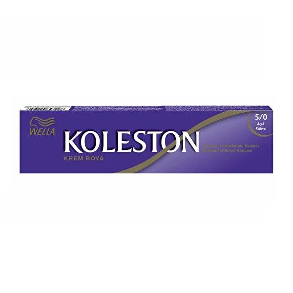 Koleston Permanent Hair Dye - Light Brown 5/0, Long-Lasting Color & Easy Application