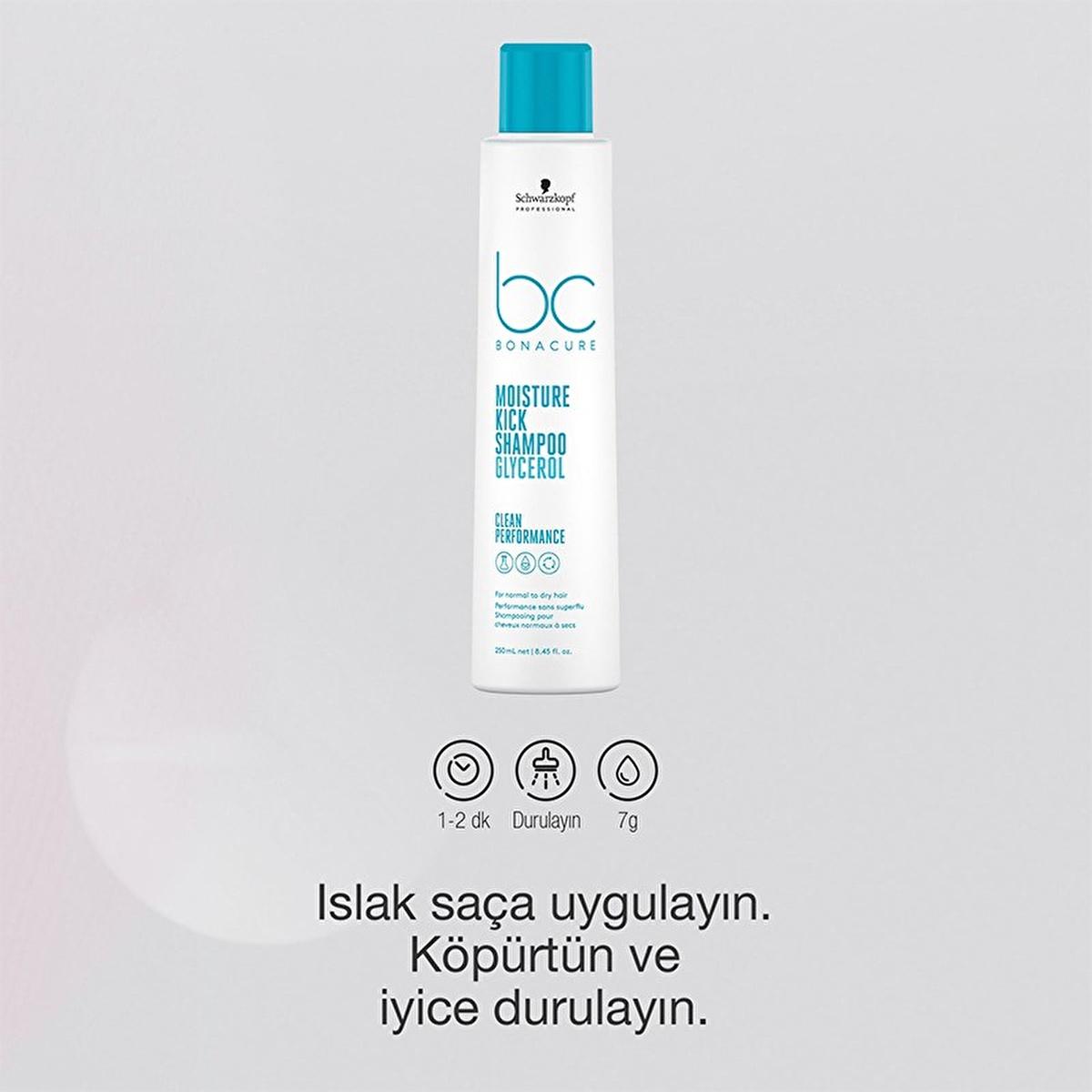 Bonacure Moisturizing Shampoo for Dry, Curly Hair - Sulfate-Free, Vegan, 8.45 fl oz