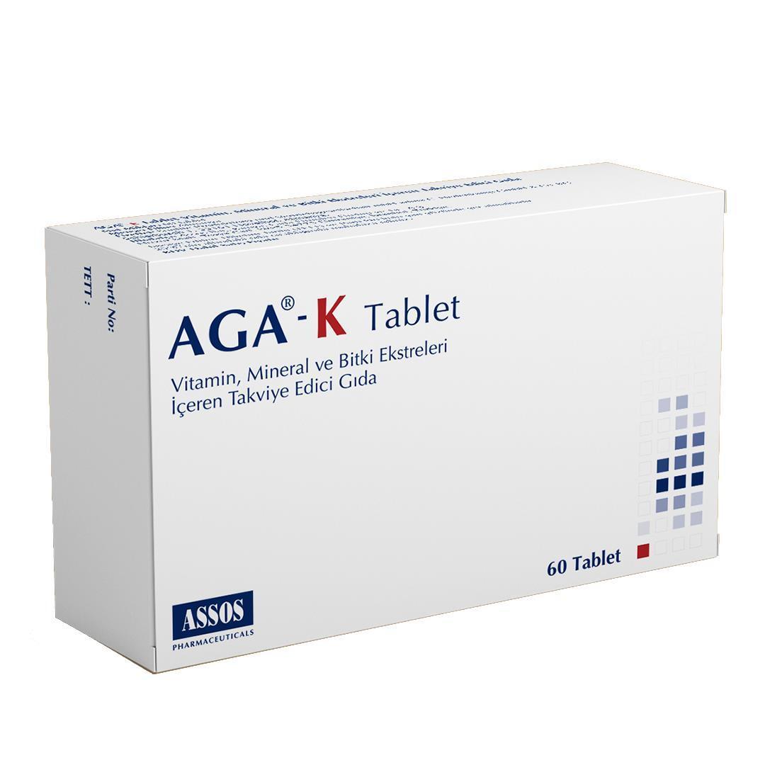 Aga-K Dietary Supplement - 60 Tablets for Health and Wellness Support