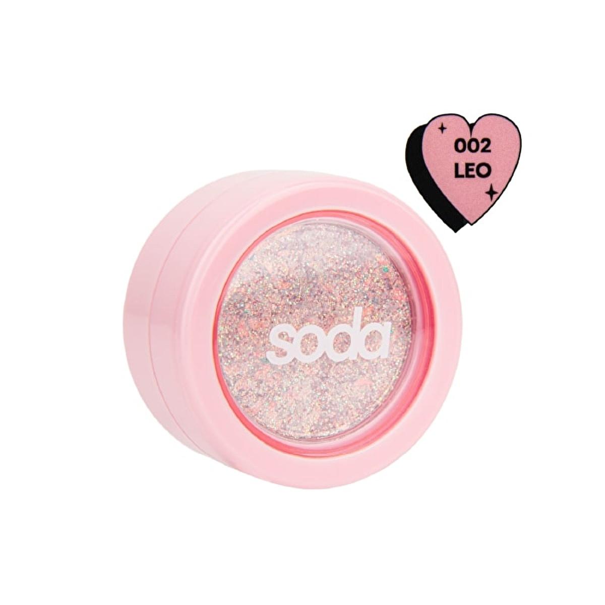 Soda Glitter Gel 002 Leo - Long-Lasting Glitter Gel for Cosmetic Use on Social Media