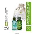 Yves Rocher Hair Care Set for Dandruff - Trial Size Prebiotic Shampoo & Detoxifying Vinegar for Oily Hair