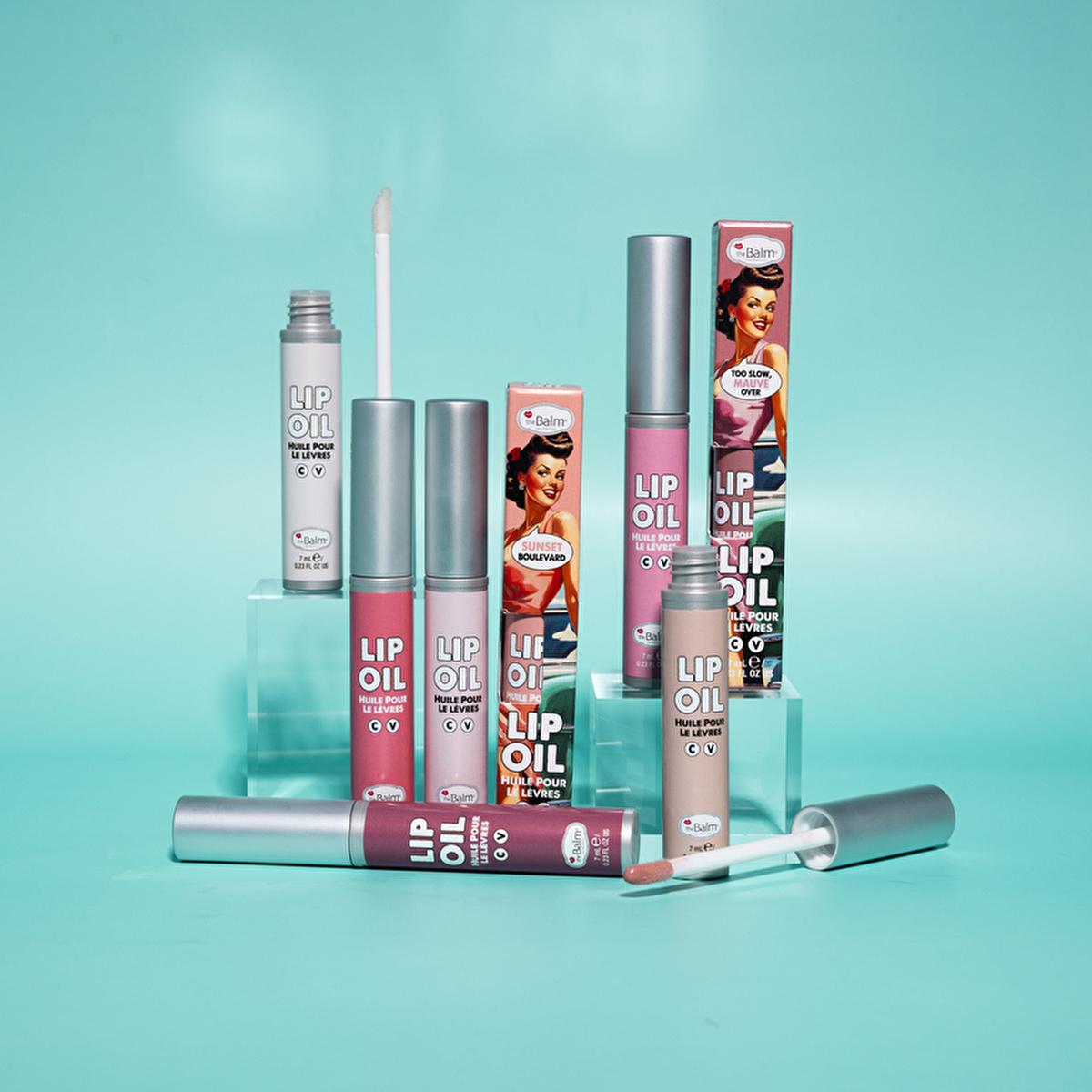 theBalm Take The High Rose Lip Oil: Hydrating High Shine, Non-Sticky Lip Gloss Alternative - Light Color & Premium Quality