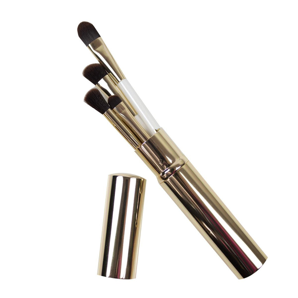Nascita Pro 5-Piece Makeup Brush Set - Soft, High-Quality Brushes for Travel and Professional Use
