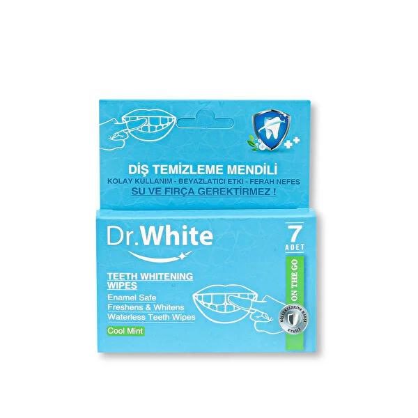 Dr. White Teeth Whitening Wipes - 7 Pack, Portable Oral Hygiene Solution for Fresh Breath & Cleaner Teeth