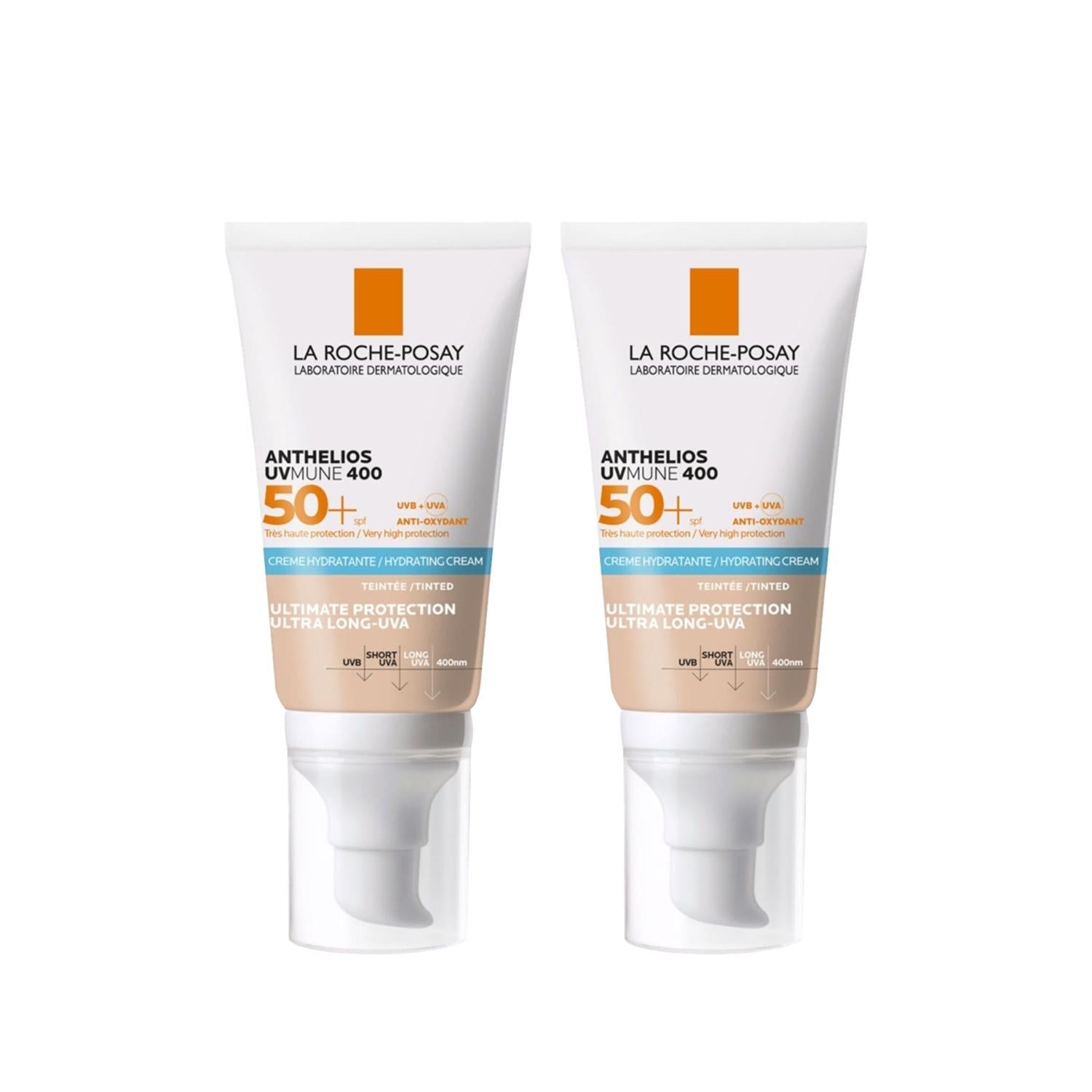 La Roche Posay Anthelios UVMune Tinted SPF 50+ Sunscreen - Moisturizing & UV Protection for Everyday Use
