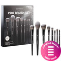 Sephora PRO Brush Set: 8-Piece Vegan & Cruelty-Free Makeup Brushes for Face & Eye - Complete Foundation, Shadow, and Brow Application