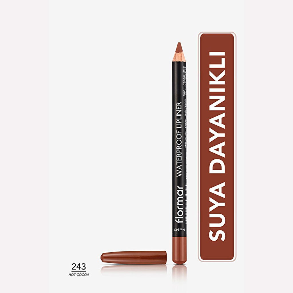 Flormar Mat Lip Liner - Waterproof, High Pigment, Long Lasting Lip Color for Precise Definition