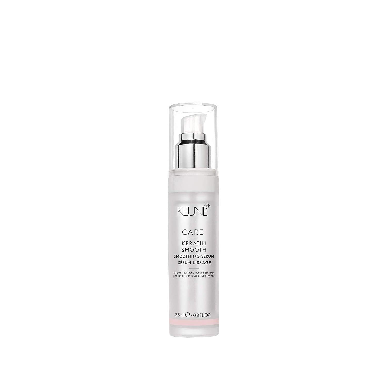 Keune Keratin Smooth Serum - Smoothing Keratin Hair Serum for Frizz Control, 0.85 fl oz
