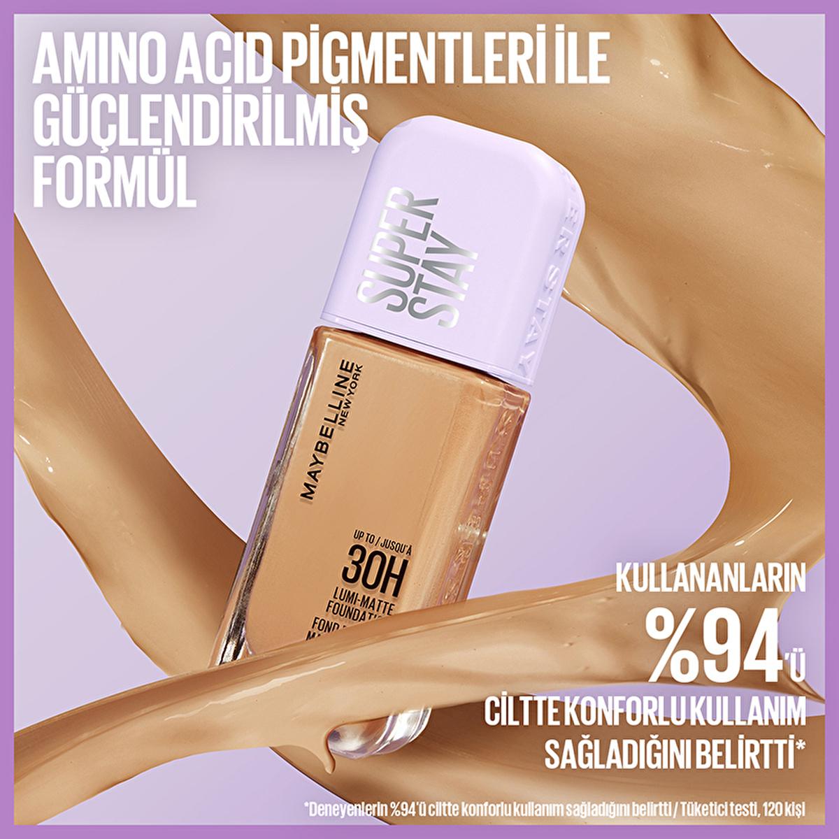 Maybelline New York Super Stay Lumi Matte Foundation - Long-Lasting, Matte Finish, 132