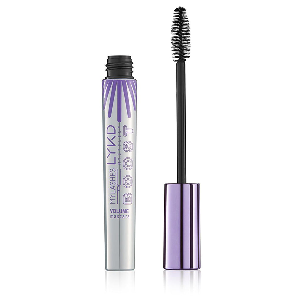 LYKD Boost Mascara: Intense Volume & Curl - Long Lasting, Easy Removal, Dramatic Black Lashes
