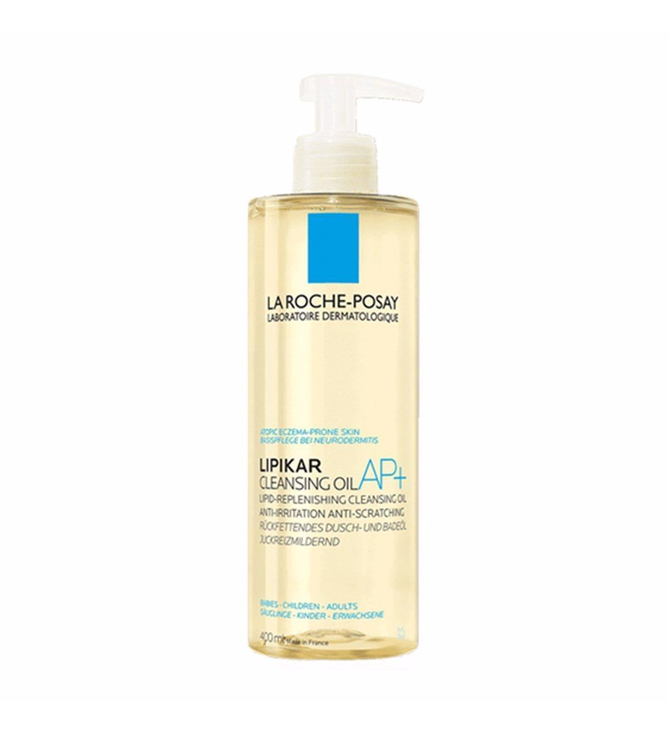 La Roche-Posay Lipikar AP+ Cleansing Oil for Sensitive Skin, Hypoallergenic & Moisturizing, 13.53 fl oz