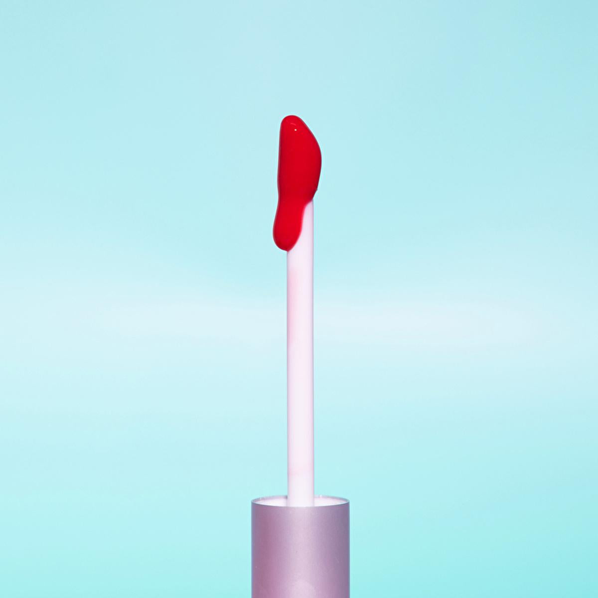 theBalm Little Red Corvette Lip Oil: High-Shine, Non-Sticky, Long-Lasting Tinted Lip Gloss for Glamorous Lips