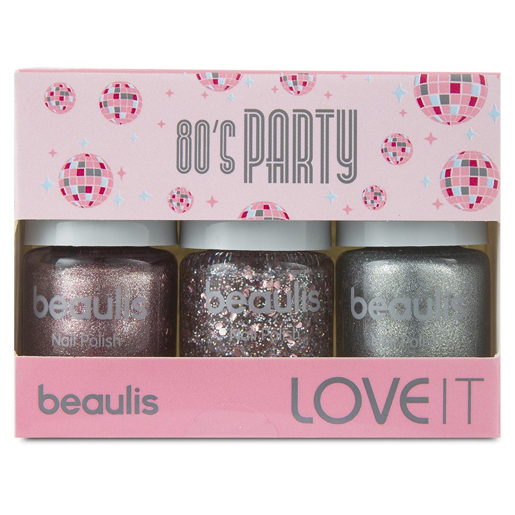 Beaulis 3-Pack Nail Polish - 80s Party Colors for Women | Eye-Catching Shades