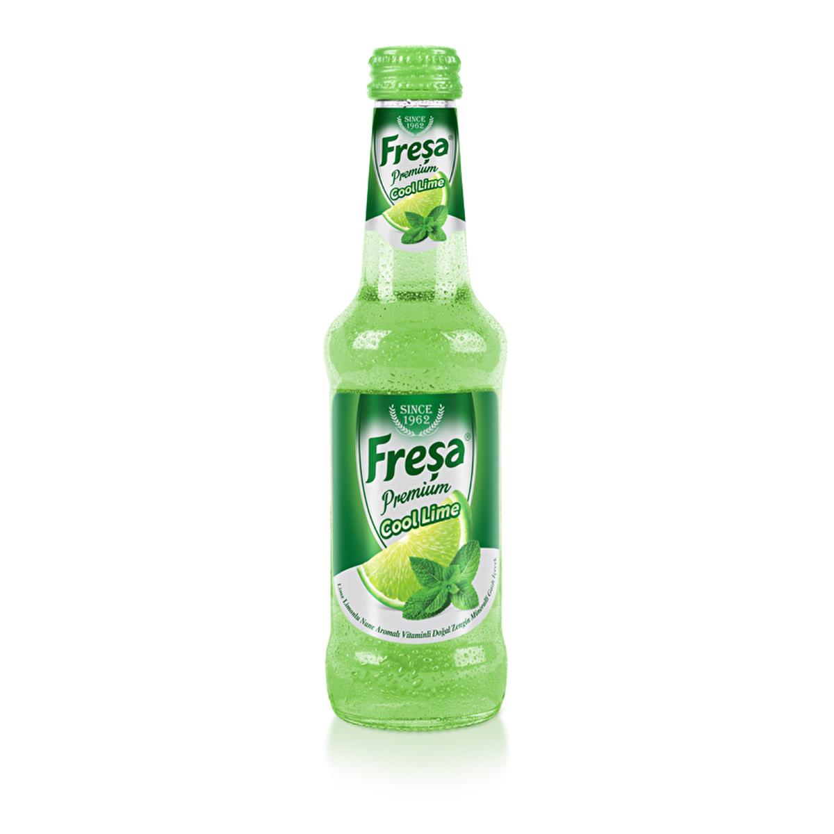 Freşa Premium Cool Lime Carbonated Soft Drink - Refreshing, Vitamin-Enriched, Natural Lime Flavor Beverage
