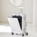 20 Inch 24 Inch Aluminum Frame Luggage Compartment, Front Opening Luggage Compartment, TSA Lock, Silent Rotating Wheel, Business Travel Hand Held Rolling Case