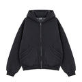 Velvet Padded Hooded Sweatshirt Casual Jacket For Men