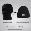 Men's Outdoor Thickened Warm Wool Hat Mask Dual-use